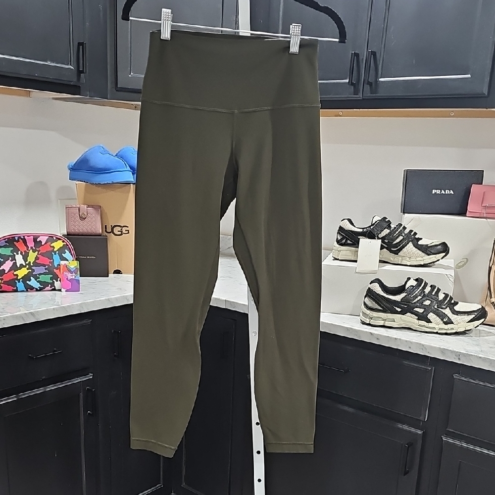#17. Lululemon Olive Green High-Waisted Leggings